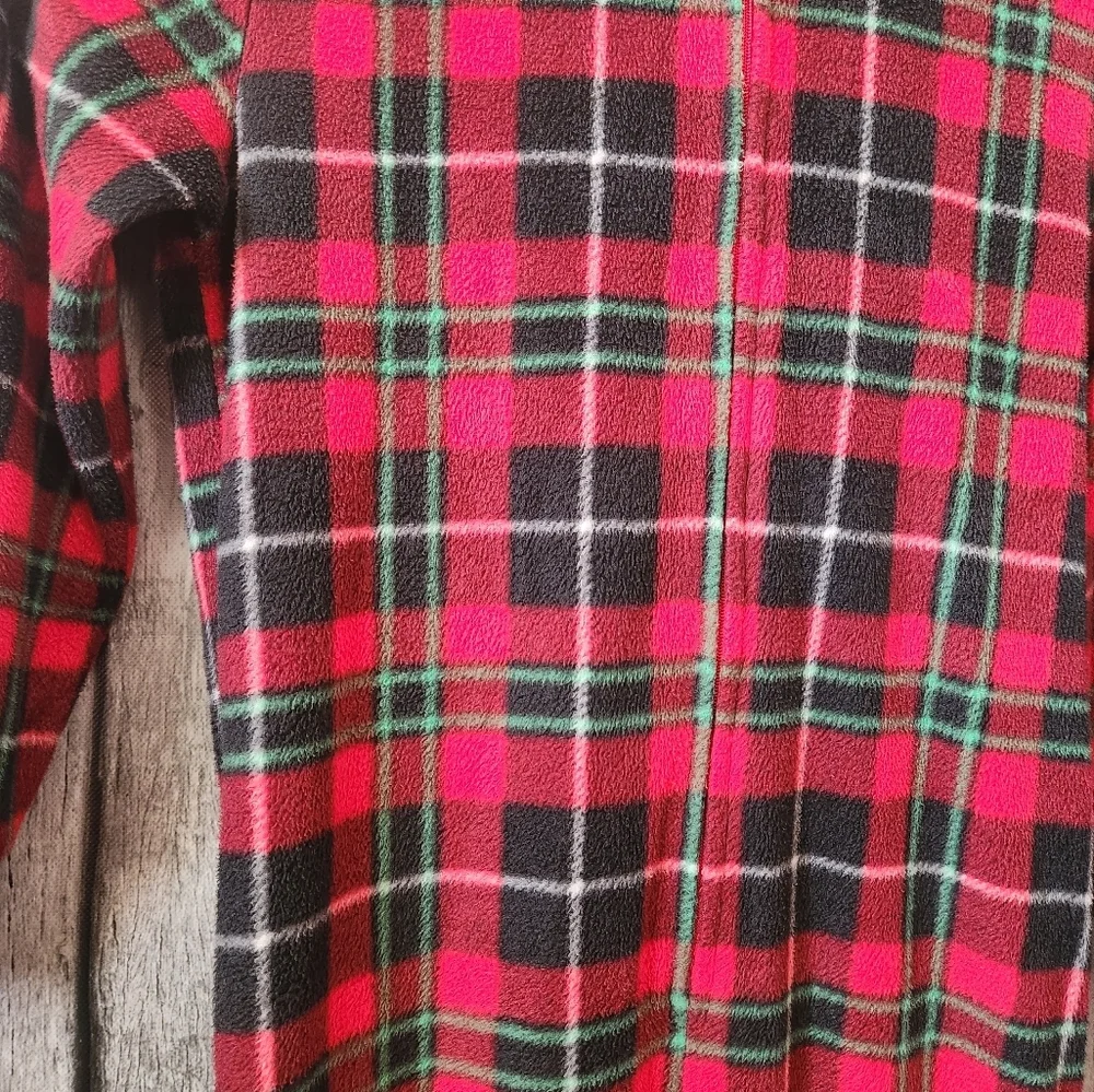 Reindeer Footed Plaid Pajamas‎